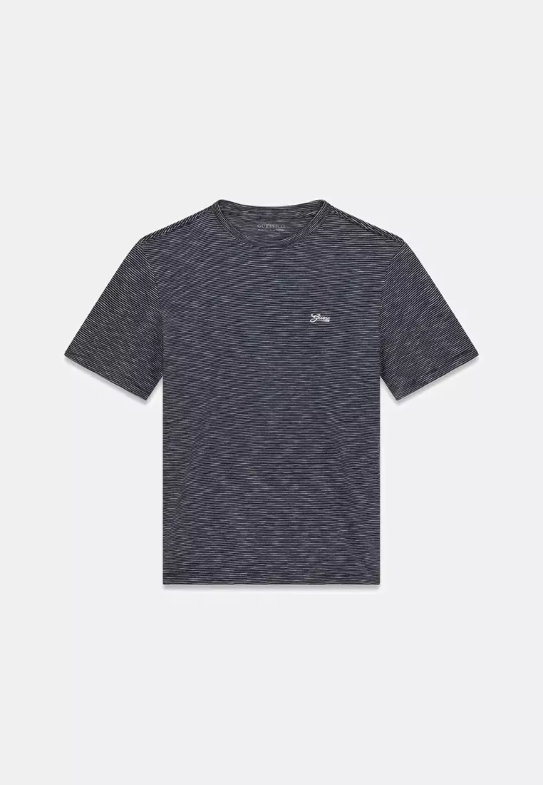 Crewneck Shortsleeves Mini Stripes Tee