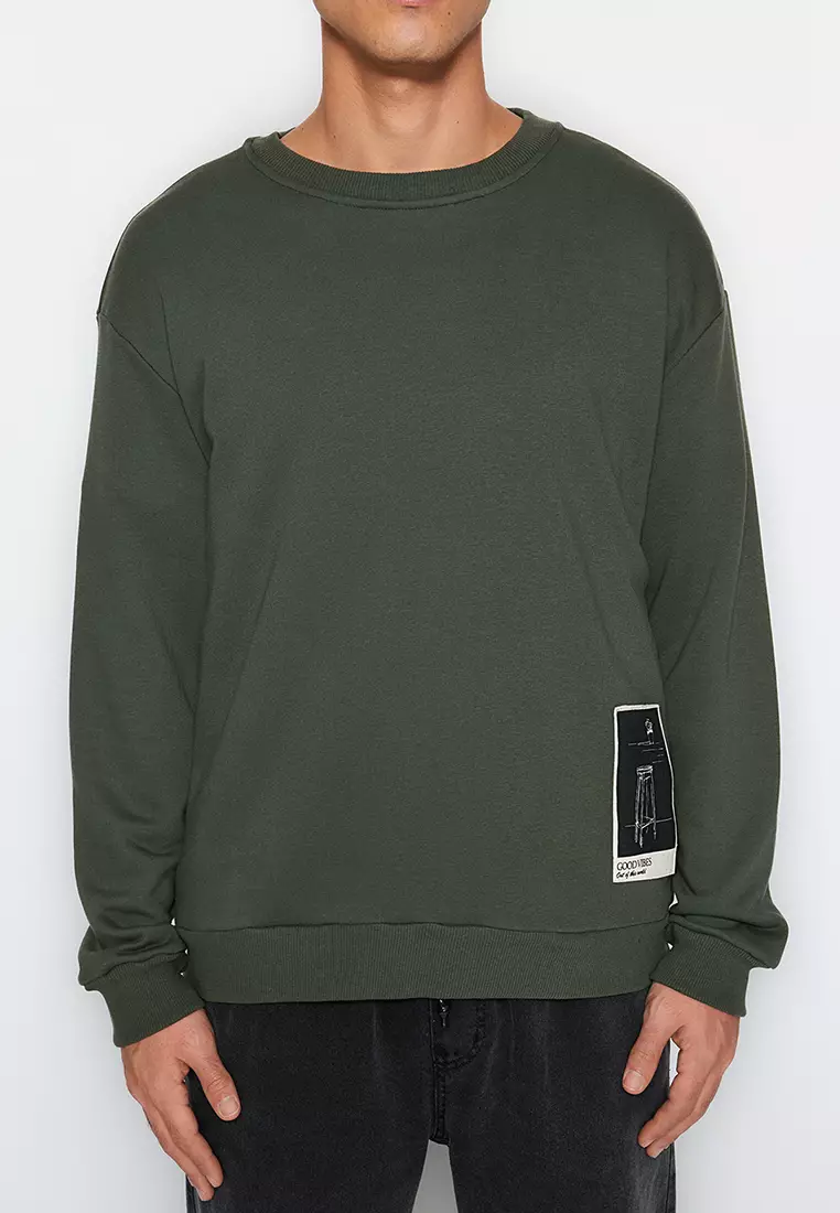 Art Theme Applique Sweatshirt