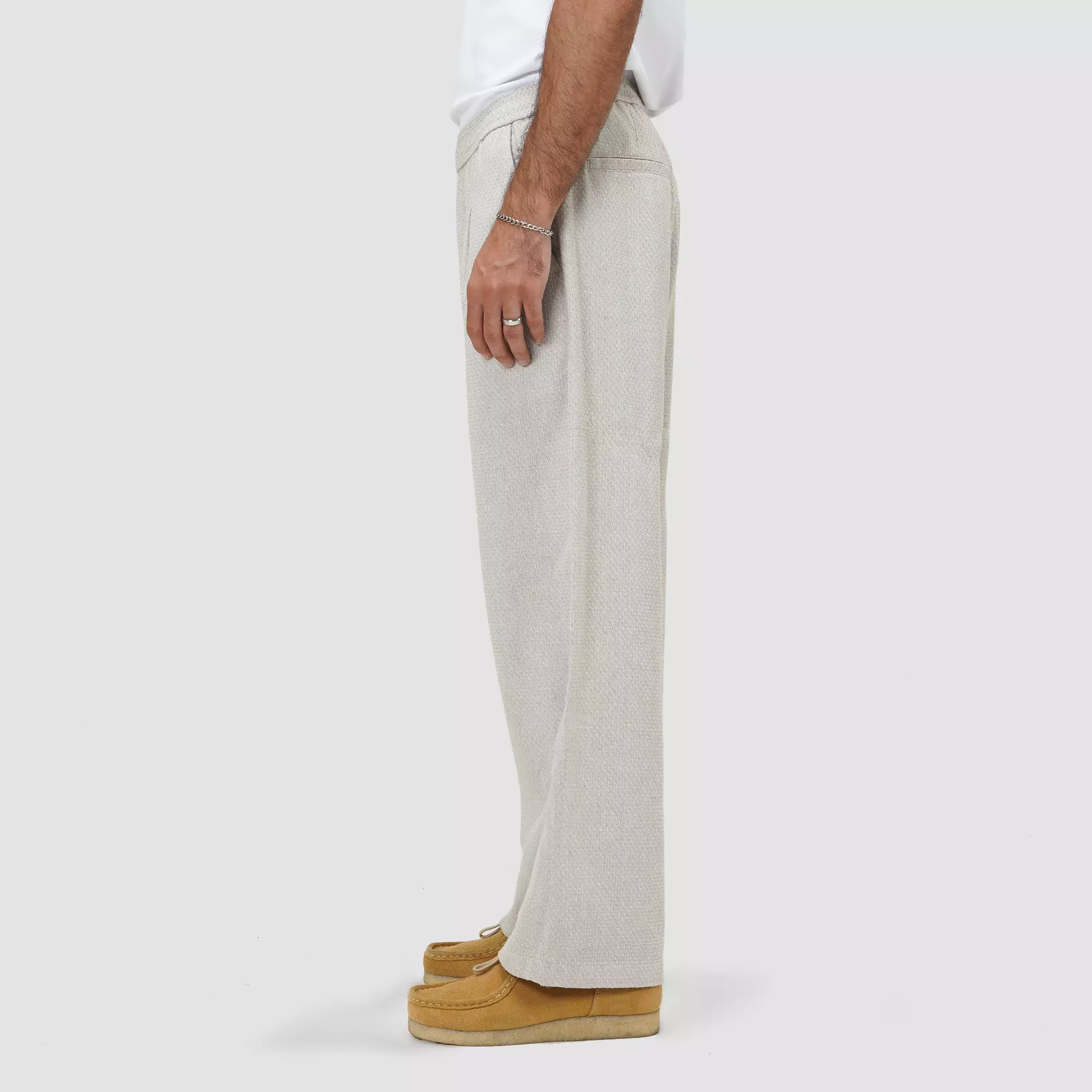 CELCIUS Relax Jaquard Pleated Pants I31000492C Cream
