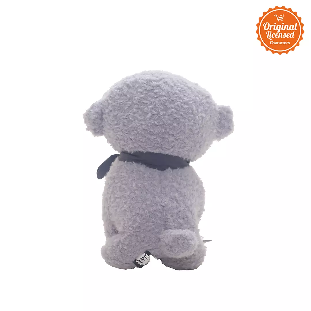 Boneka Sit Dog Puppy Grey 25 cm