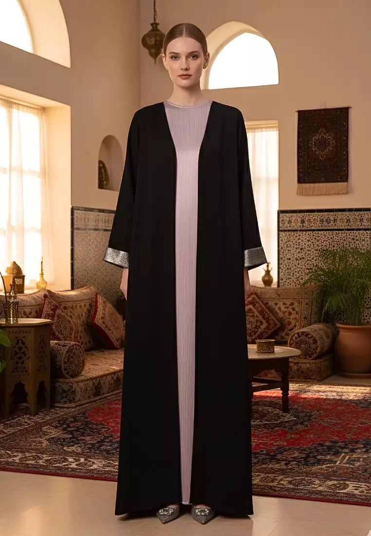 Fasha Open Abaya Set