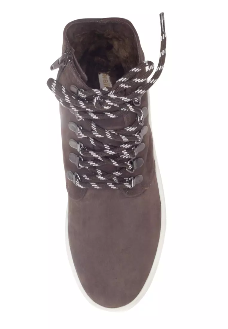 Amaztep Lace-Up Suede Leather Sneakers