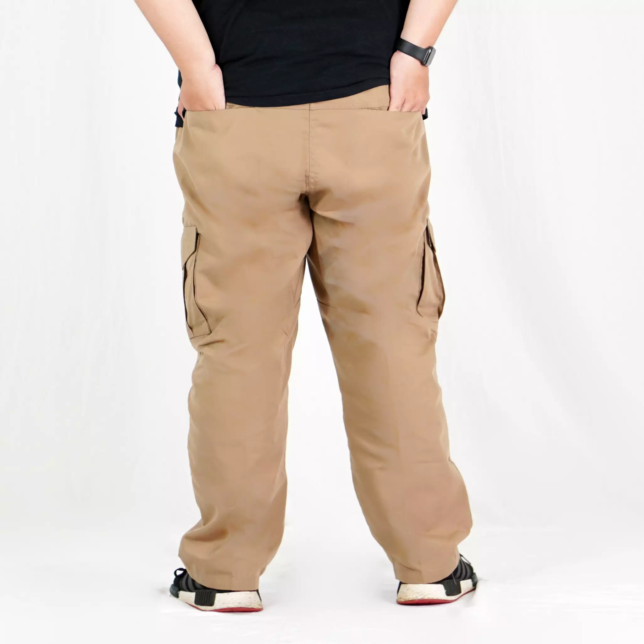  DENNY BIG Celana Cargo Earth Tone BIG SIZE Cargo Pants OVERSIZE - KREM