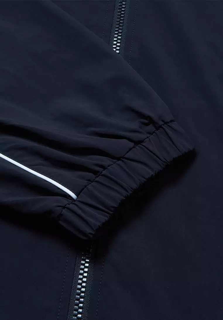 男裝 K-SWISS LOGO 企領條紋外套