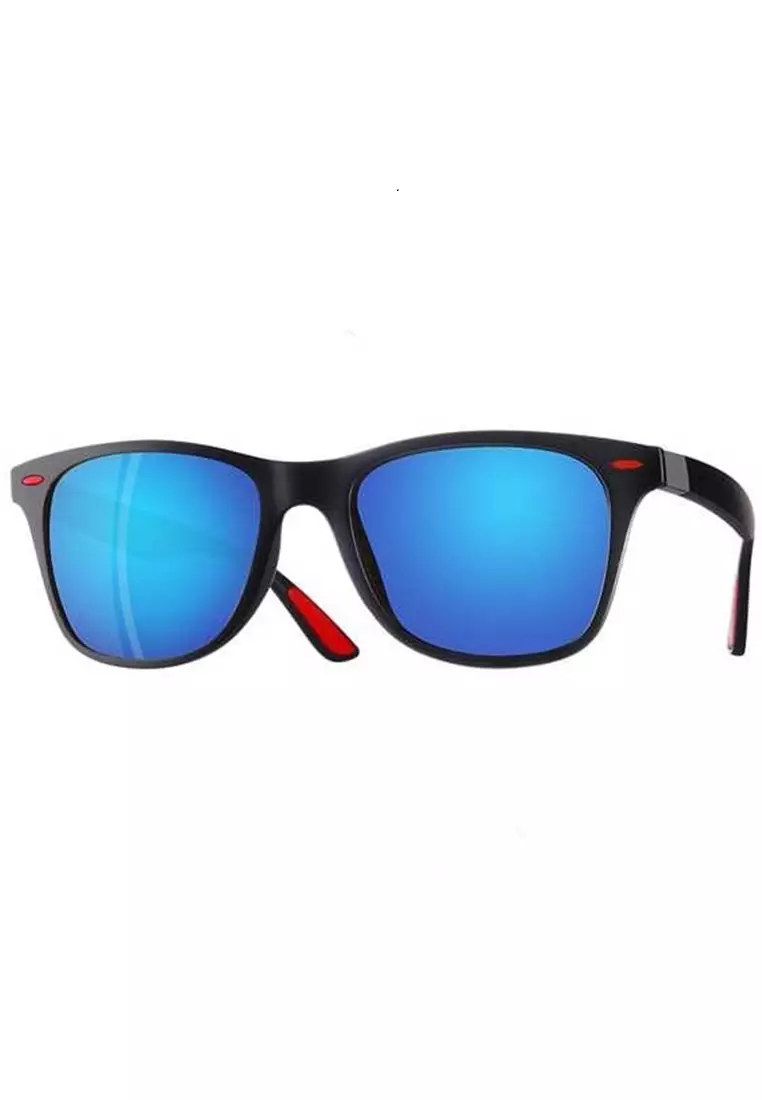 Adkins Kacamata Pria Wayfarer Polarized Sunglasses Material Polarized Lens ORIGINAL - Blue