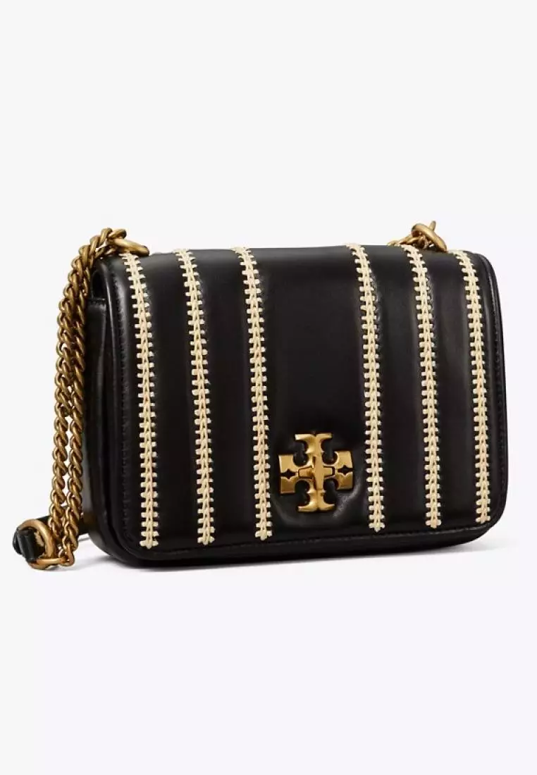 Carson stripe leather hotsell crossbody bag tory burch