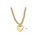 Glamorousky silver Simple Fashion Plated Gold 316L Stainless Steel Heart Pendant with Beaded Necklace 4DA39AC1D406F3GS_2