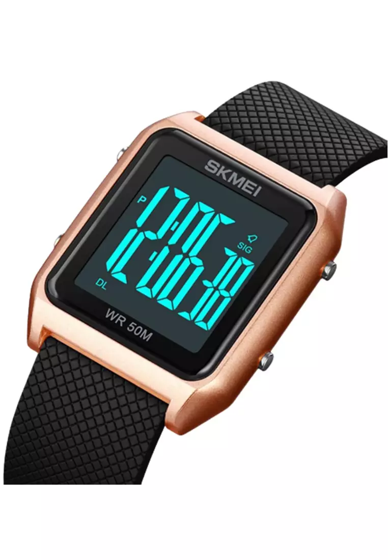 Jam Tangan Pria Digital Waterproof Many Function Strap Tali Material Silicone IR20 ORIGINAL