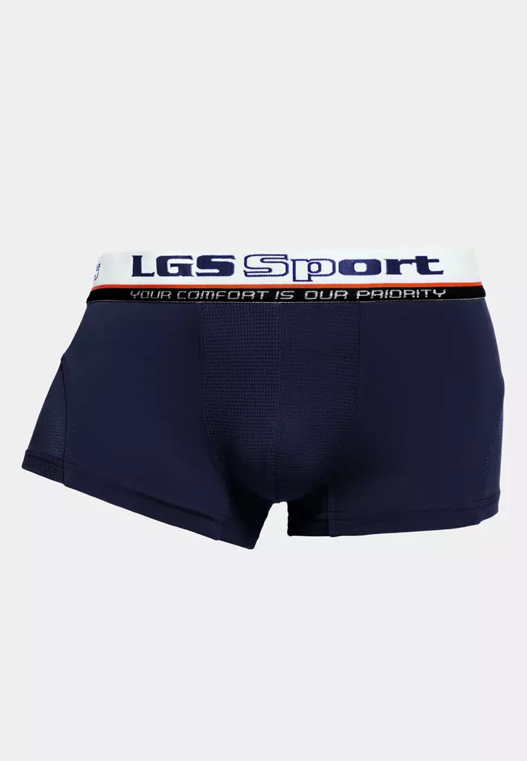 LGS - Boxer - Paket 3 - Red Orange Black - LEBX.004.644.3.7C - Karet Katun