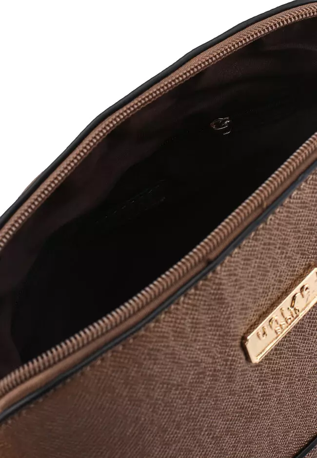 Saffiano Texture Shell Mini Sling Bag
