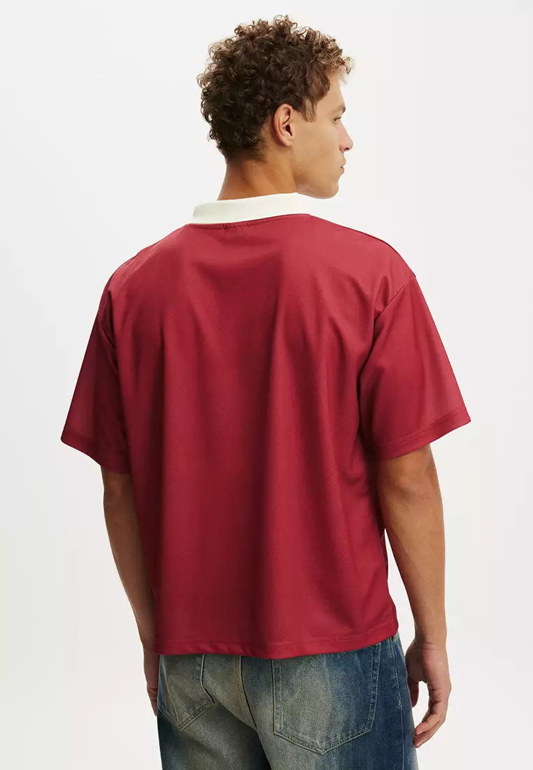 Cropped Sports Jersey Top