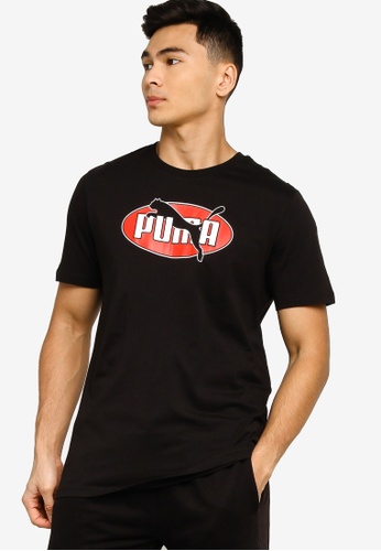 red and black pumas t shirt