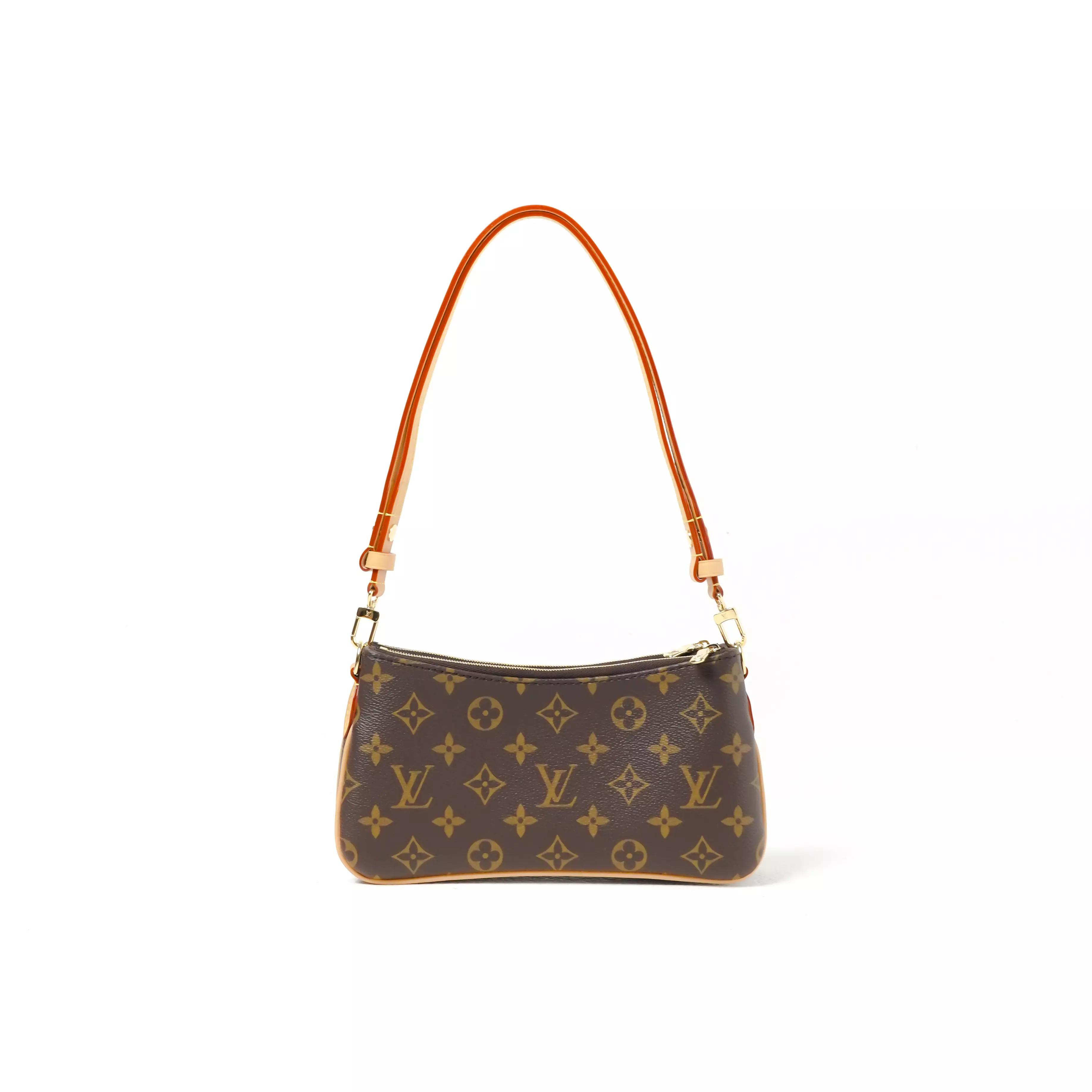Tas LOUIS VUITTON LV POCHETTE LIV ECLIPSE BROWN SHOULDER BAG 100% ORIGINAL