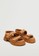Mango brown Velcro Strap Sandals DA558SH4B6935FGS_2