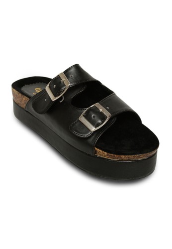 Milley Black Platform Sandals