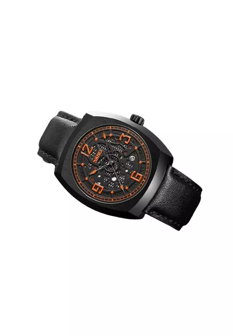 Jam Tangan Pria Analog Date SKMEI 9336 Leather Strap Tahan Air ORIGINAL