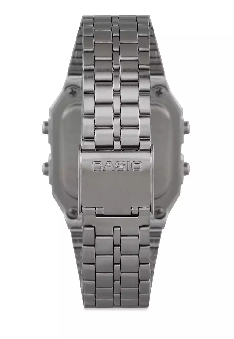 Casio Jam Tangan Pria - Silver - Stainless Steel - A500Wa-7Df