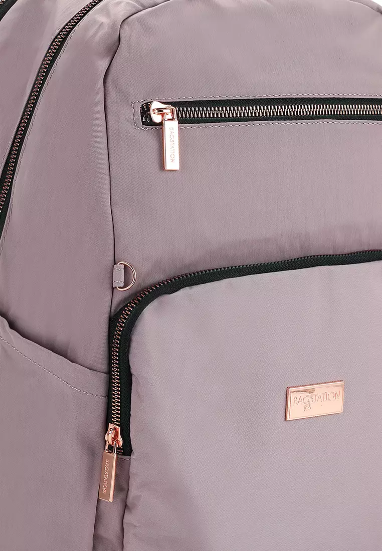 Rose Gold Series Crinkle Nylon Backpack