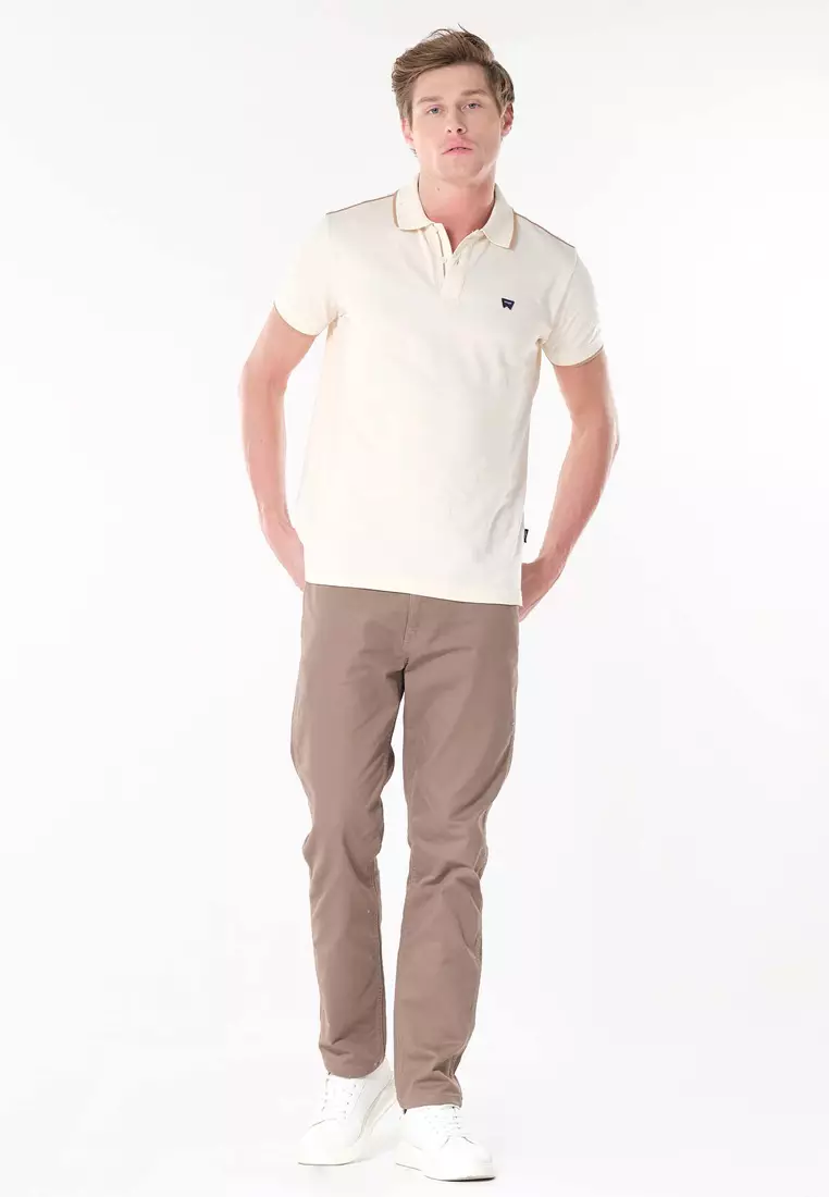 Texas Straight Colored Pants for Men in Light Brown Color