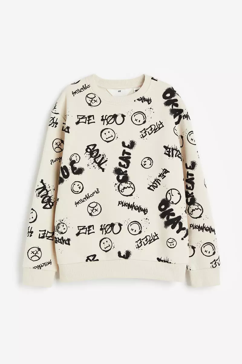 Buy H M Printed sweatshirt 2024 Online ZALORA Philippines