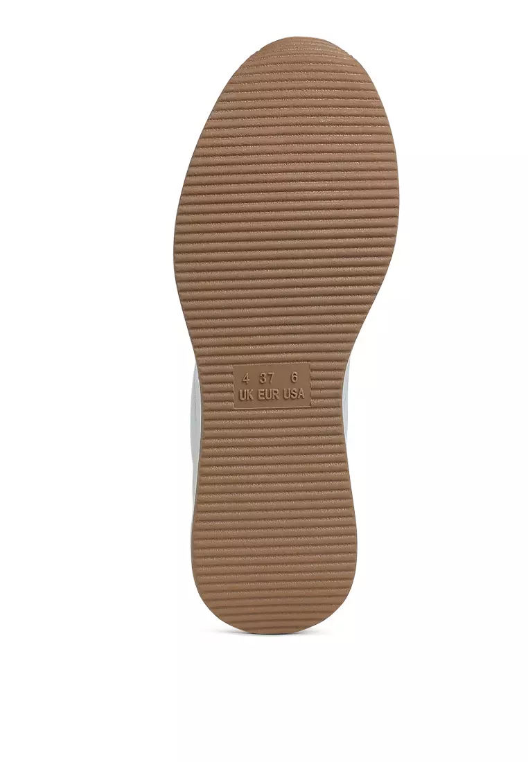 Sepatu Kets Chunky Bertumit Wedges Warna Putih