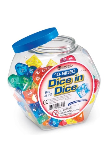 Learning Resources Learning Resources Ten-Sided Dice In Dice - Maths, Counting, Educational 48942TH4C531B6GS_1