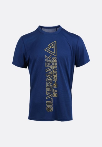 Giordano navy [Online Exclusive]Men Silvermark Ridgeway Logo Short-sleeve Tee EA9D5AA0513F3FGS_1