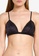 Les Girls Les Boys black Woven Cotton Triangle Bra 4AB71USAA2514AGS_3