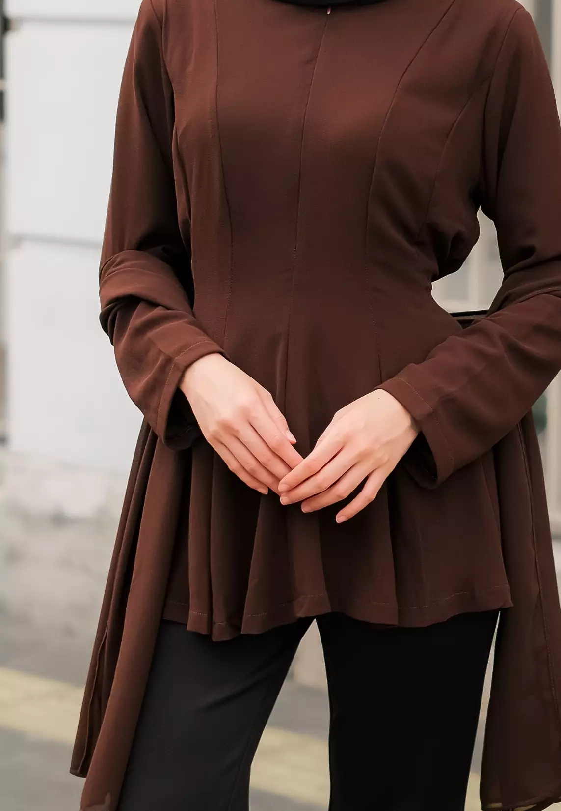 Adeline Blouse - Coffee