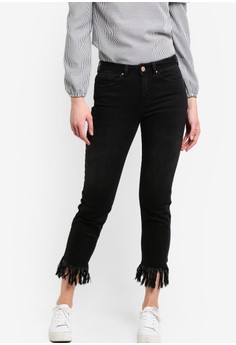 Miss Selfridge  Super Shredded Relax Skinny Fit Jeans