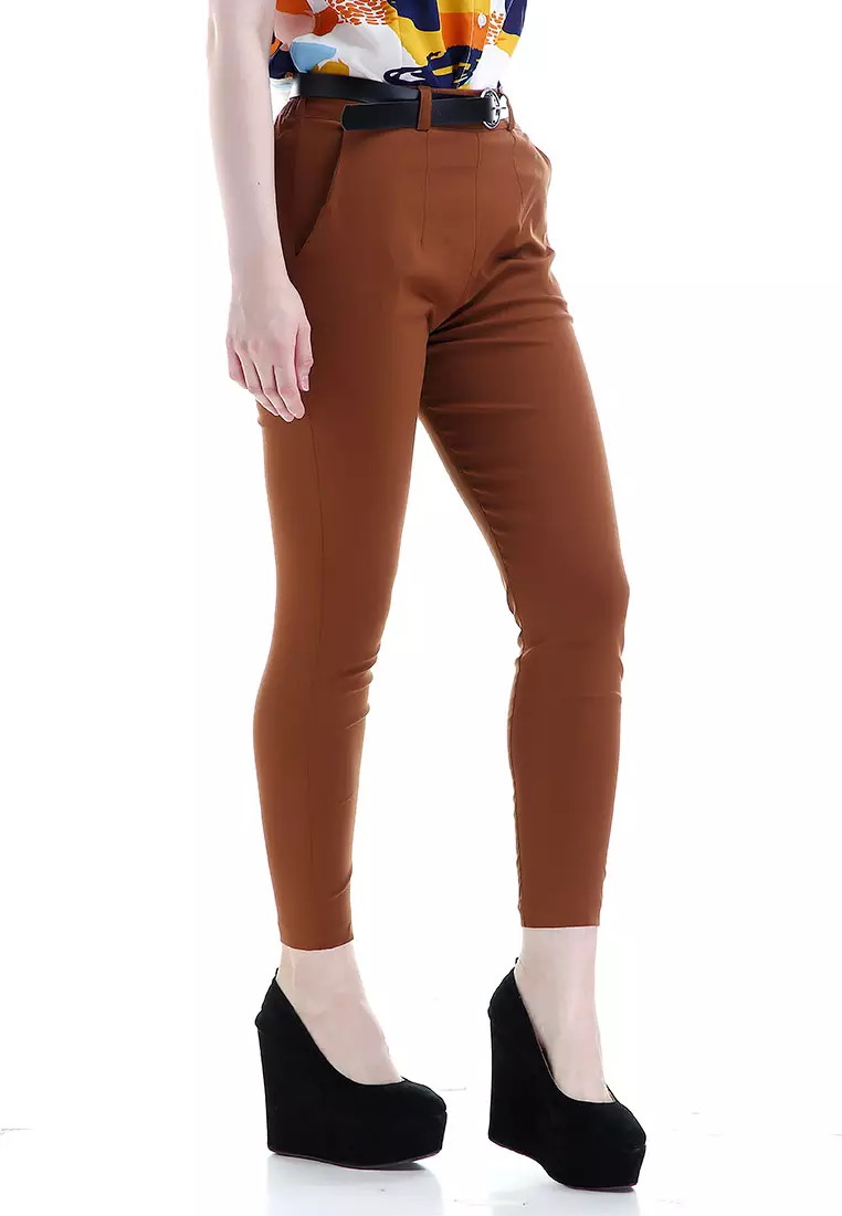 Hazel Celana Chino Wanita Bawahan Kasual Baggy Pants Woman - Milo