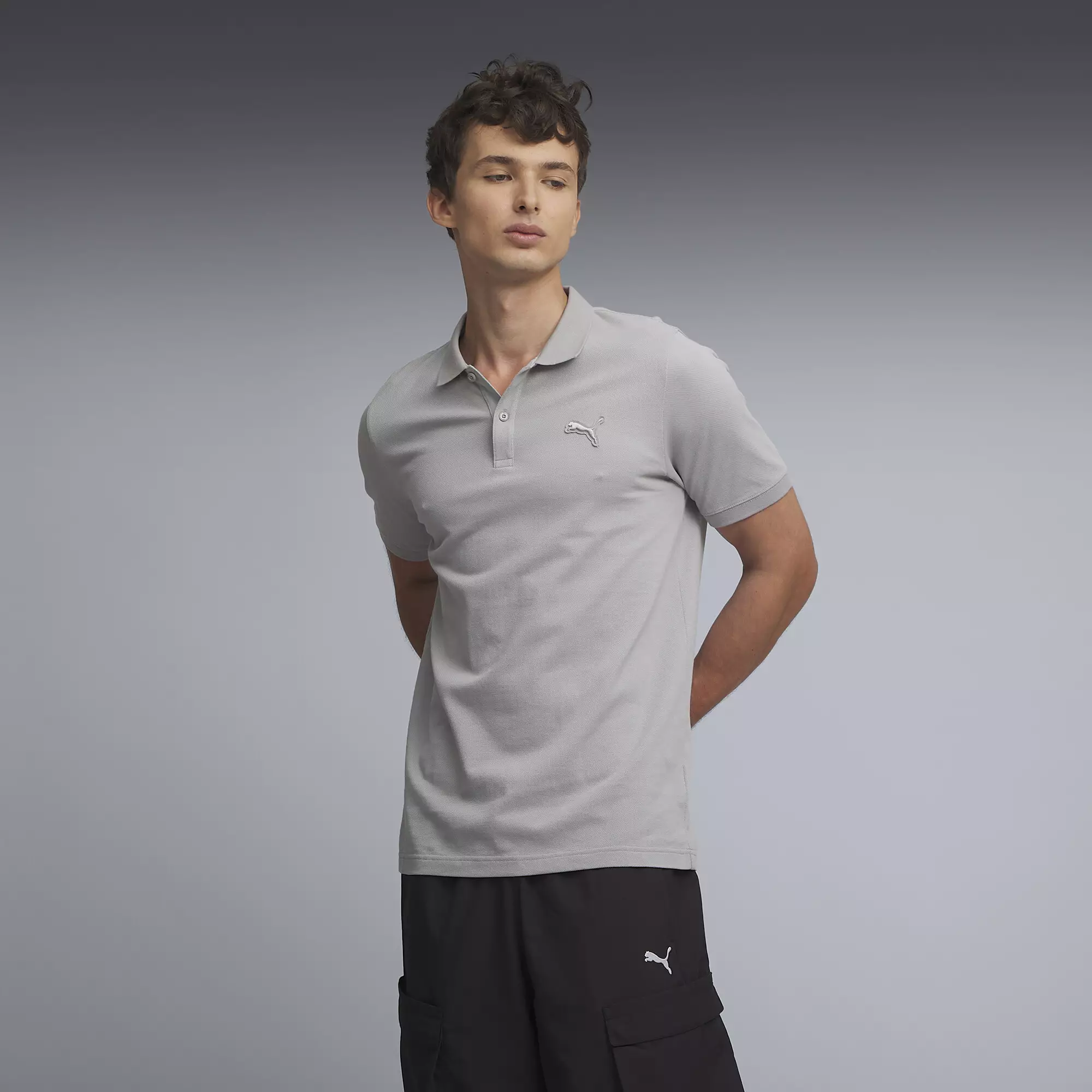 PUMA Men's PUMA Wardrobe Essentials Logo Polo