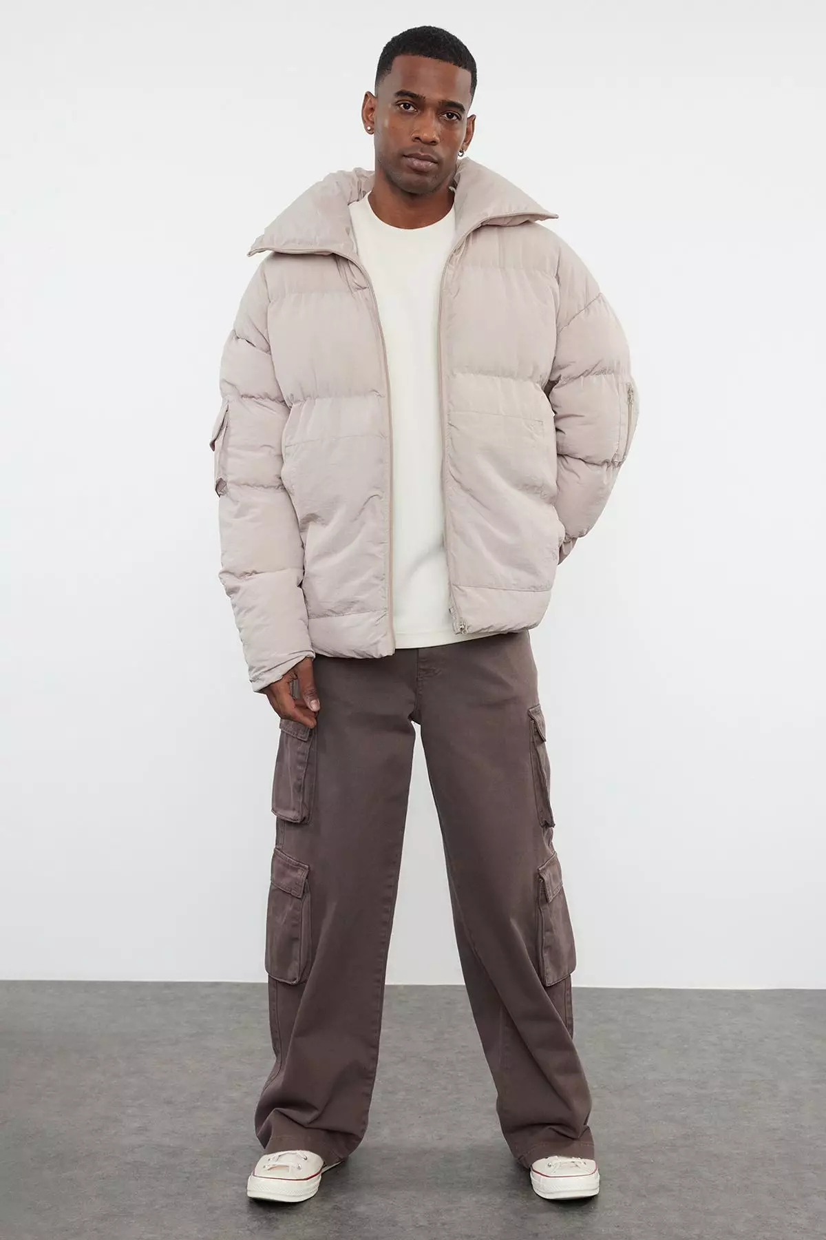 Unisex Taslan Relaxed Fit Winter Puffer Coat TMNAW25MO00007