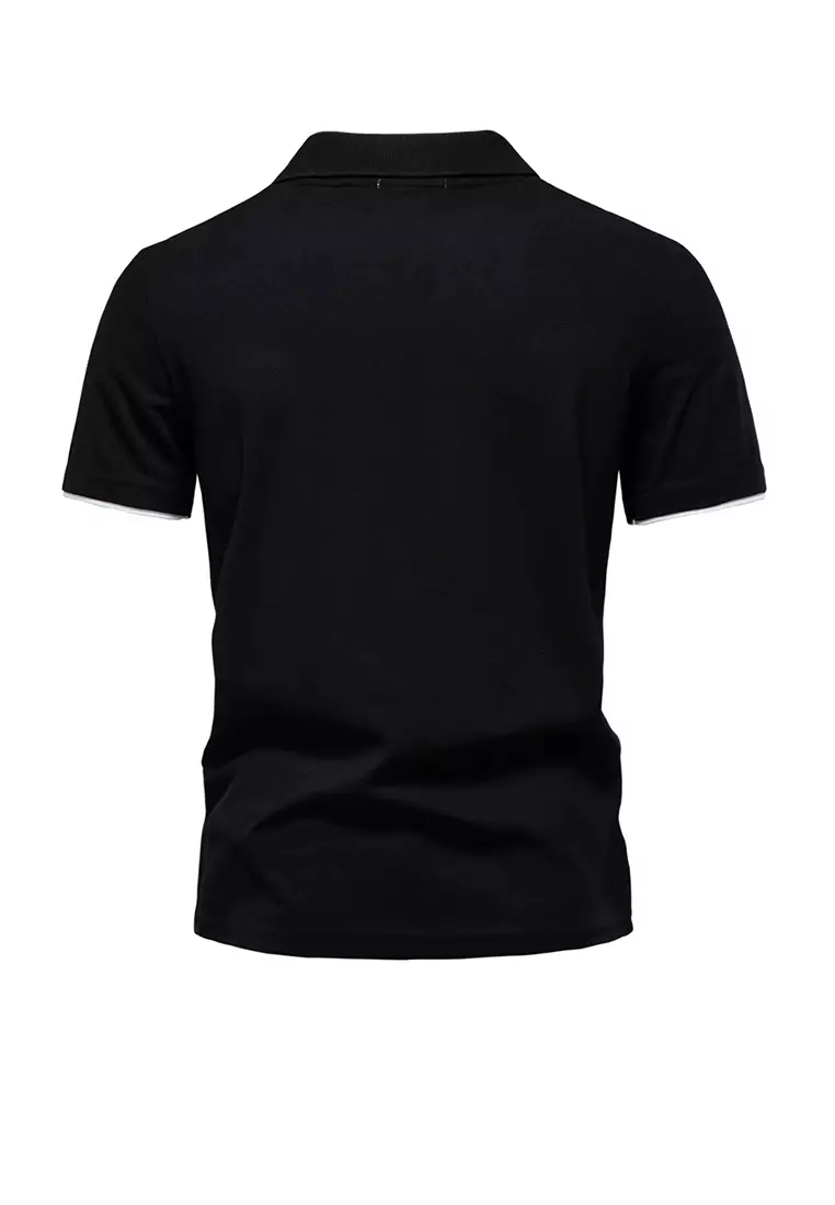 Color Matching Embroidery Polo Shirt AX-PL7002