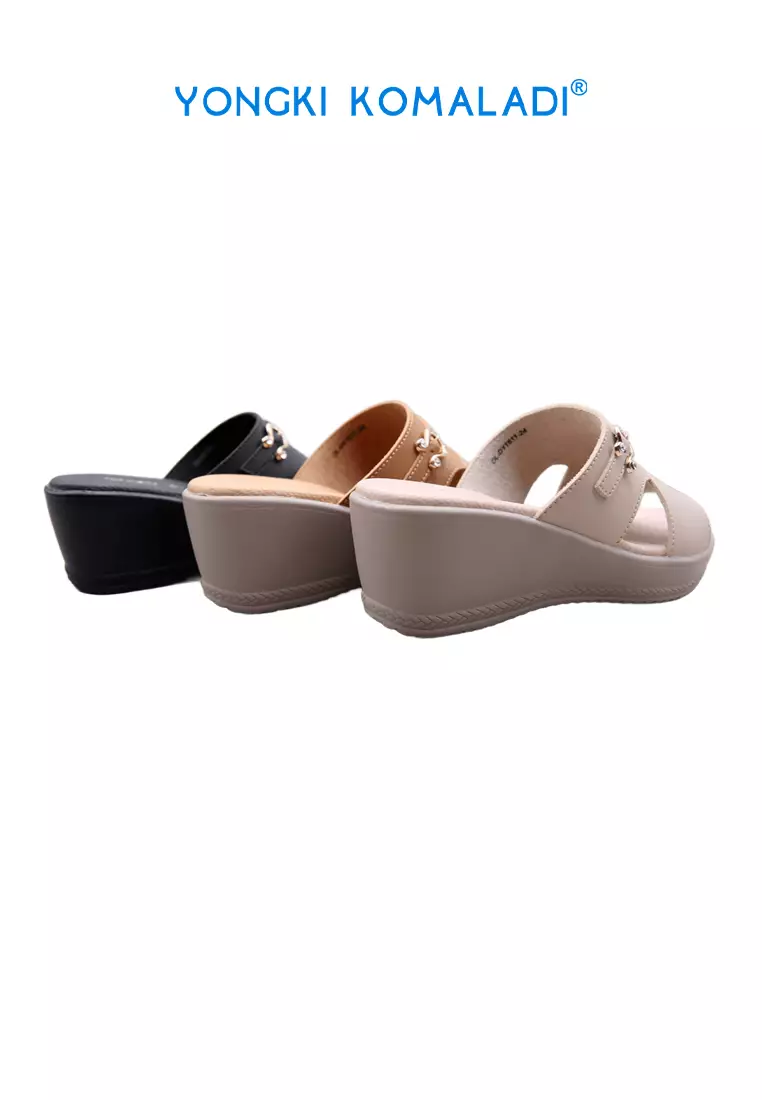 [ ORIGINAL ] YONGKI KOMALADI WEDGES OL-DYT611-24 CAMEL