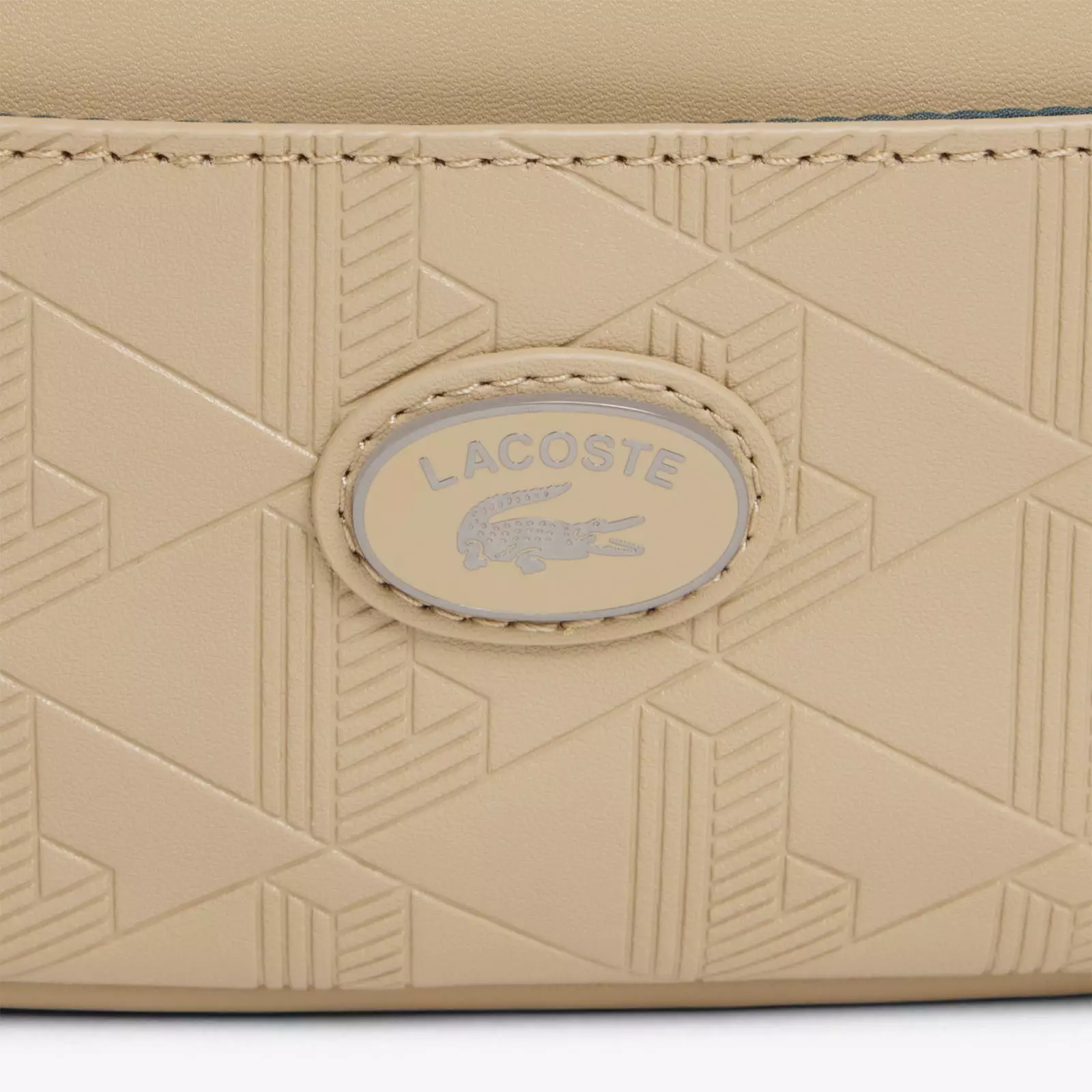 Vertical Leather Monogram Satchel