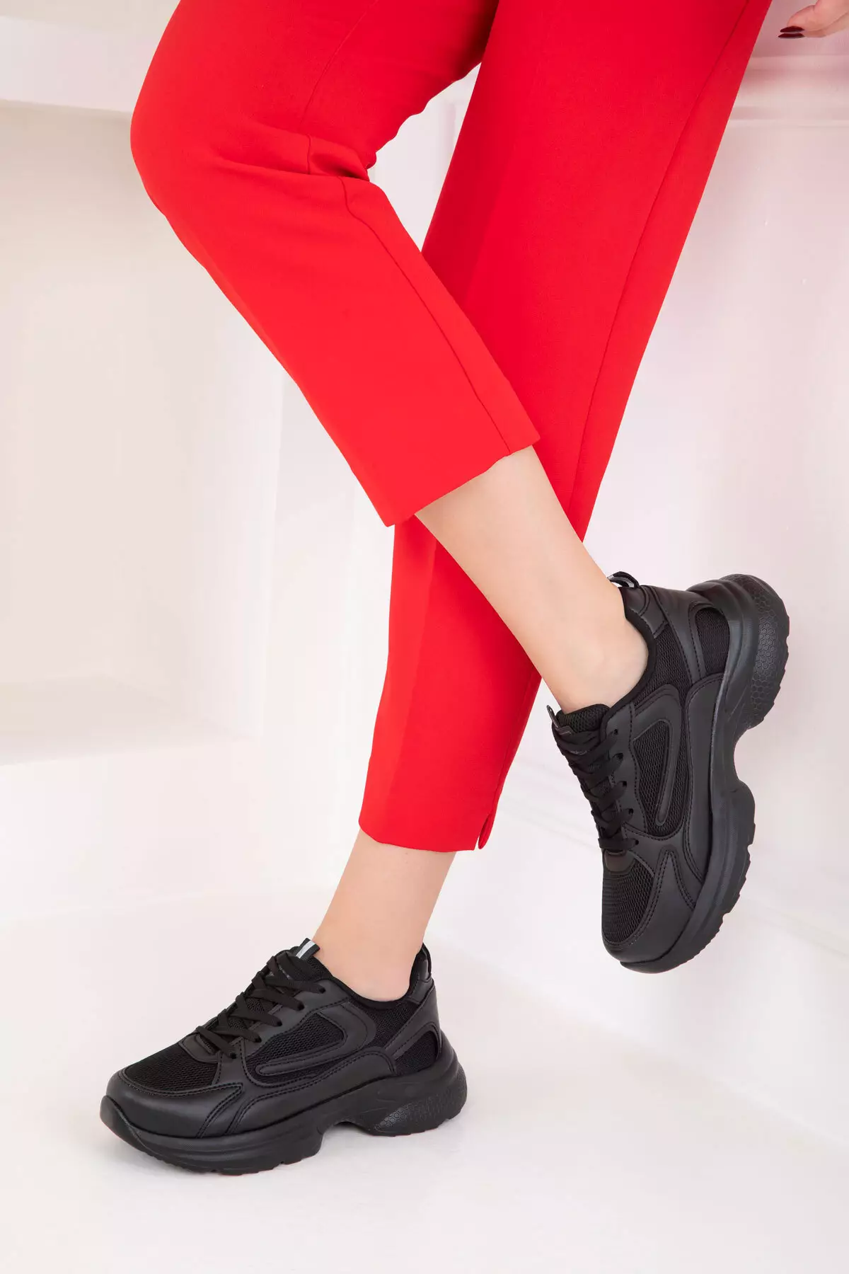 Black-Black Women's Sneaker 20413