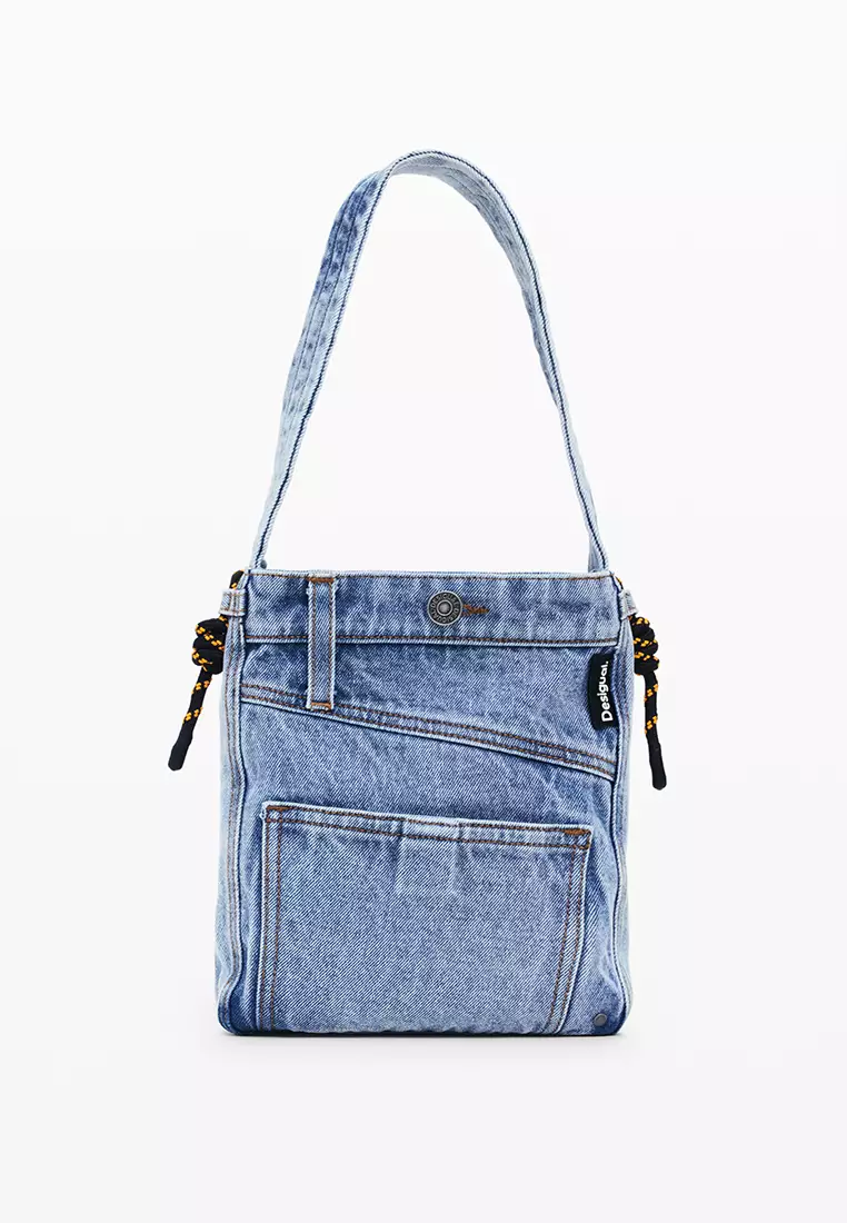 Medium denim tote bag