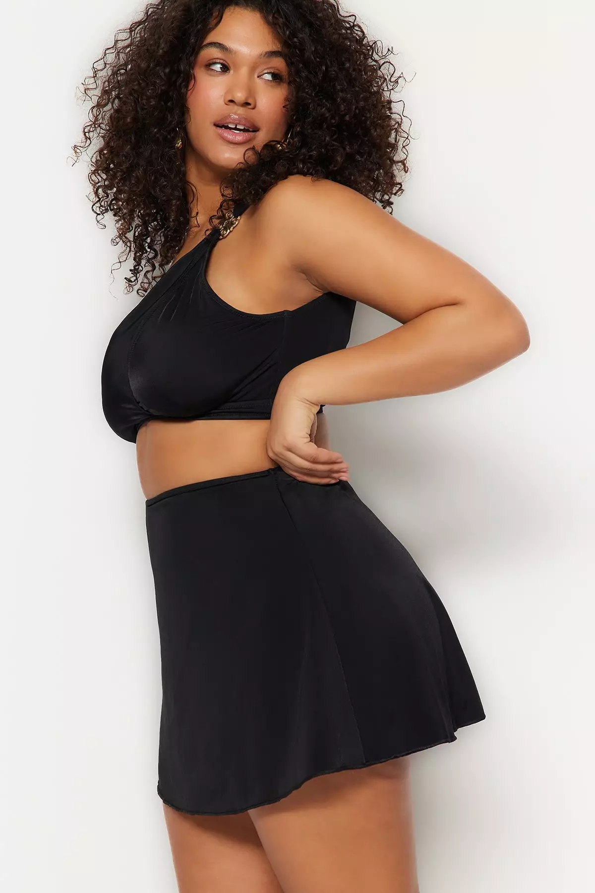 Plus size swimsuit 2024 skirt bottoms