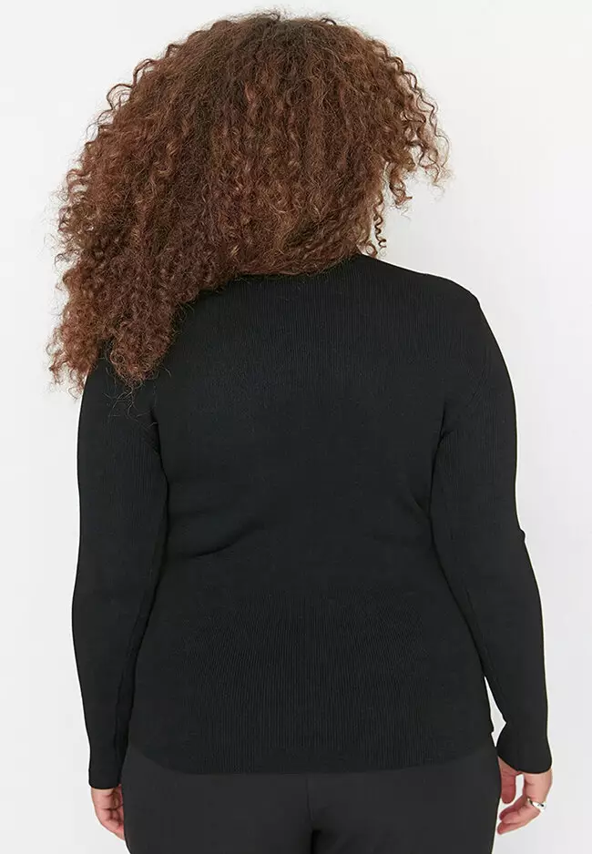 Plus Size Cut Out Sweater