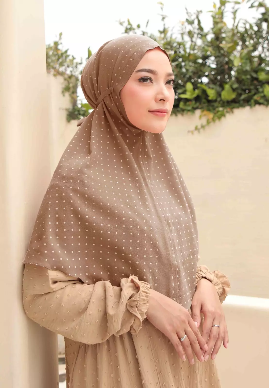 Zelena - Rowena Bergo | Hijab Instan Tali | Kerudung Motif - Copper Ginger