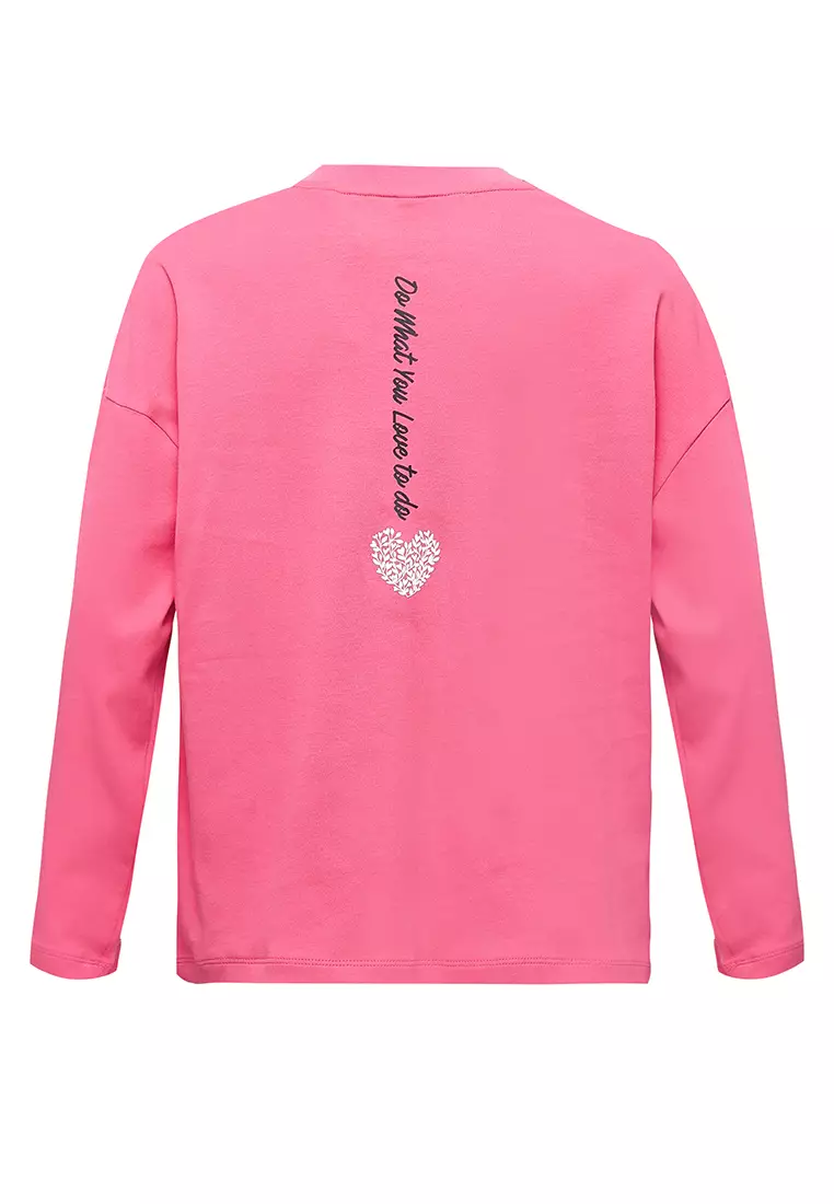 Pito Dito Girl Scallion T-shirt Panjang Anak Pink - Size 4