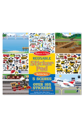 Melissa & Doug Melissa & Doug Reusable Sticker Pad - Vehicles - Arts & Crafts, Activity Pad for Children, Repositionable Stickers 1D27CTHCF9D00DGS_1