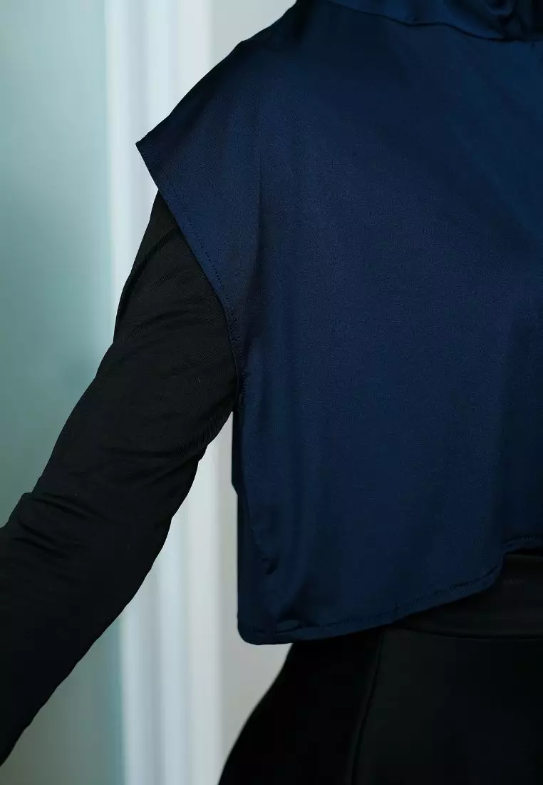 Alesha Hijab Outer Navy - Hijab Olahraga