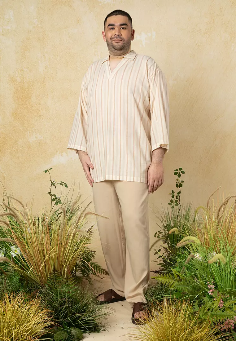 Plus Size Omar Collar Shirt