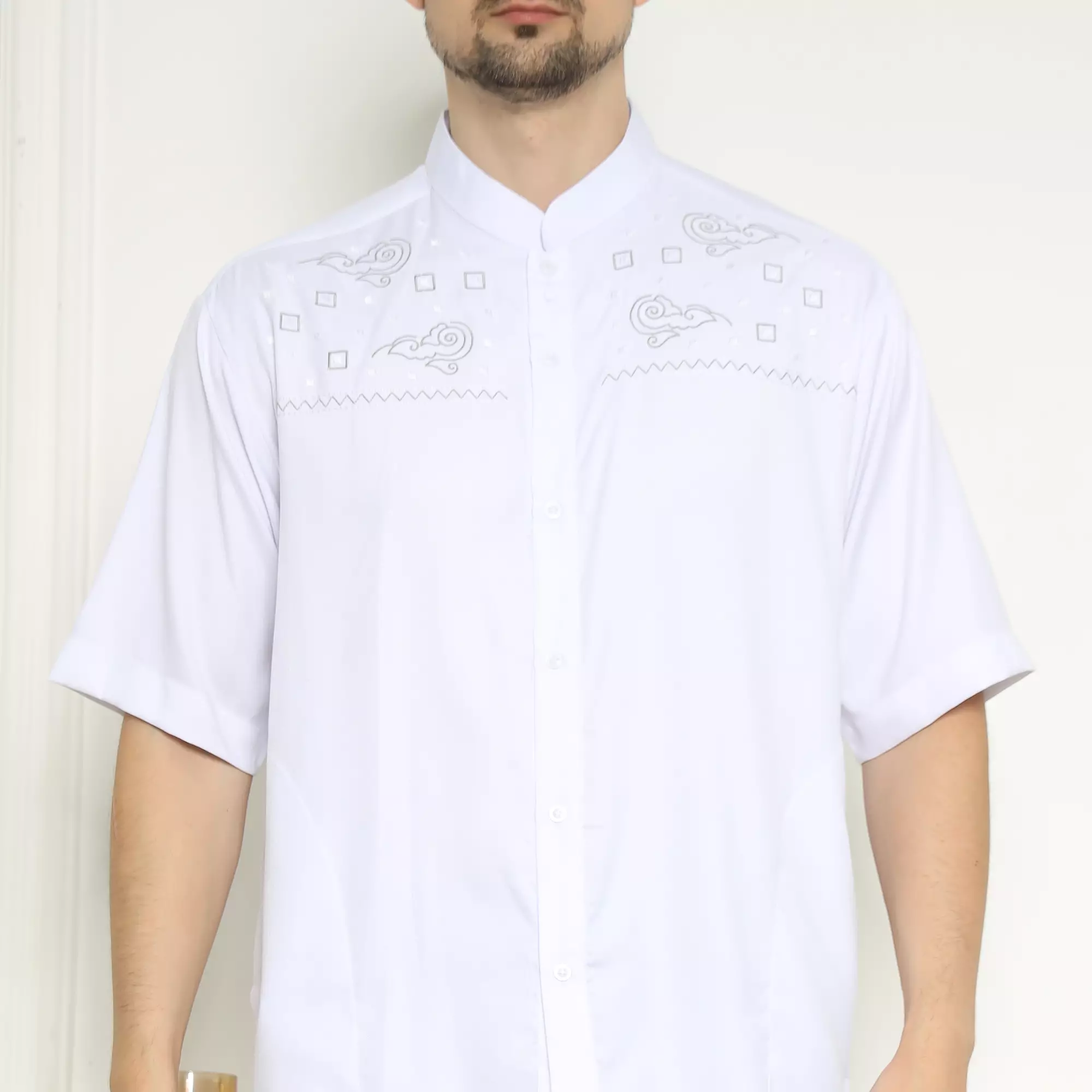 Baju Koko KK 42 White Lengan Pendek