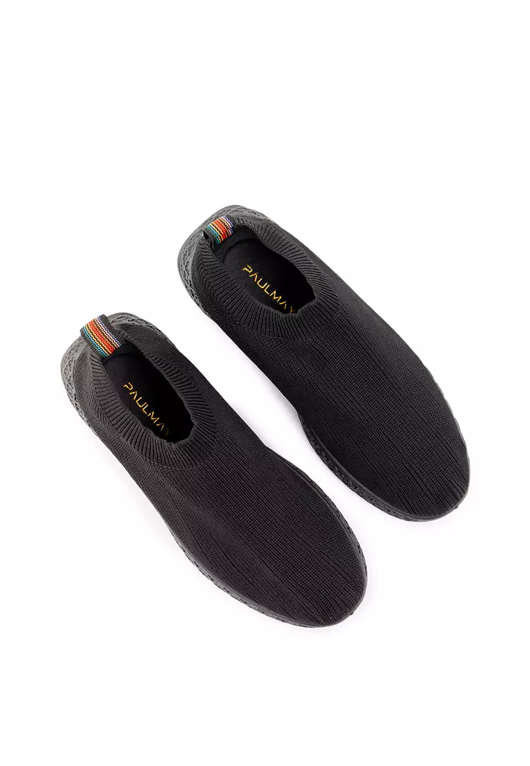 PAULMAY - Sepatu Slip on Pria Berlin - Black Rainbow