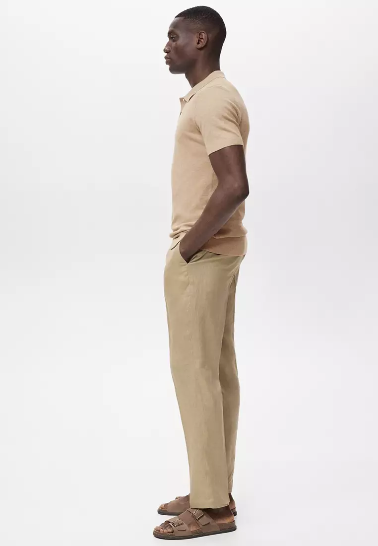 Fine-Knit Cotton Polo Shirt