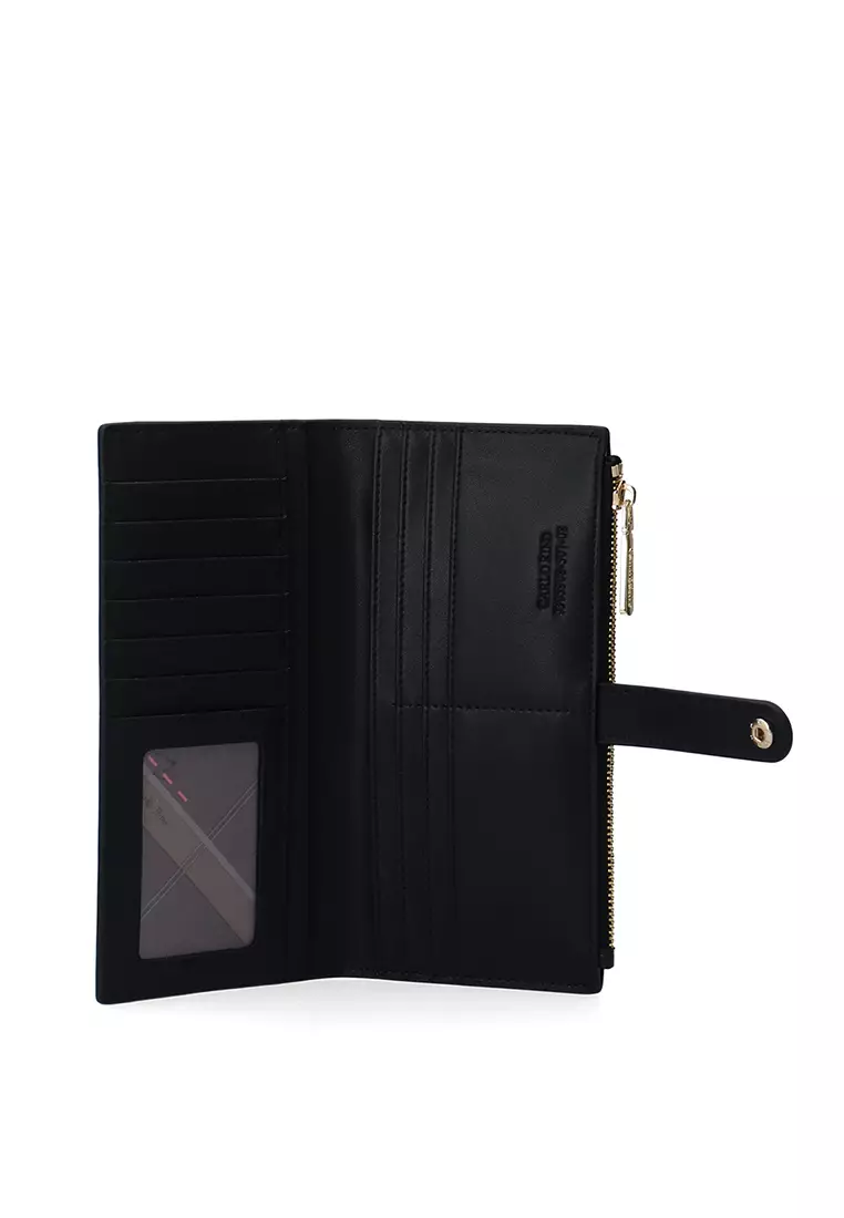 CR Long 2-Fold Wallet - Black