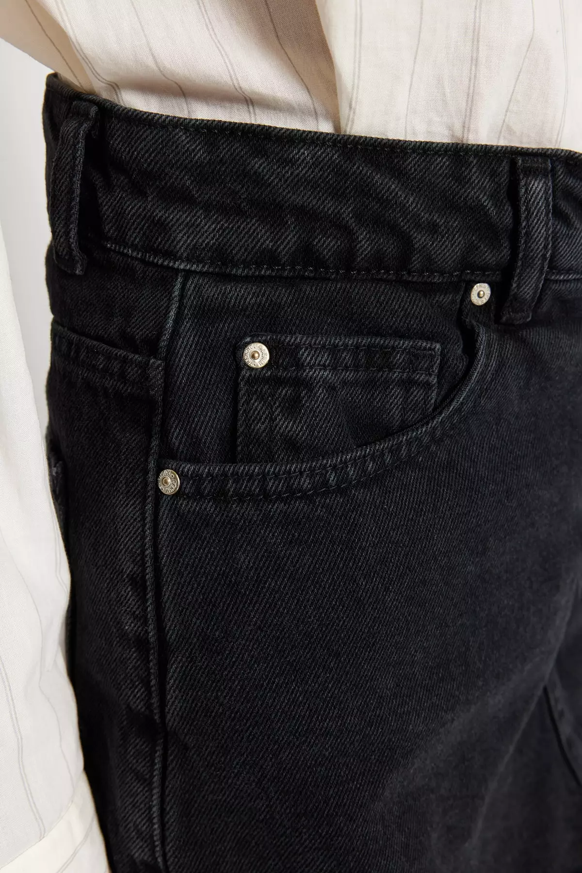 High Waist Denim Skorts